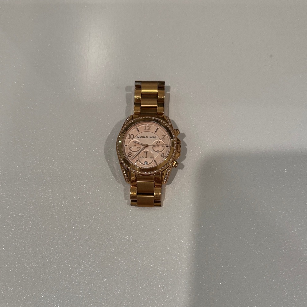 Michael Kors Gold-Tone Chronograph Watch